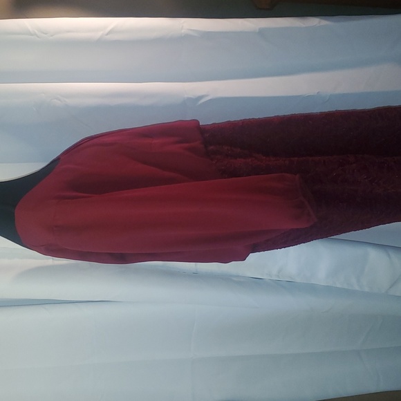 NWT Maurices Burgundy Dress - Picture 4 of 6